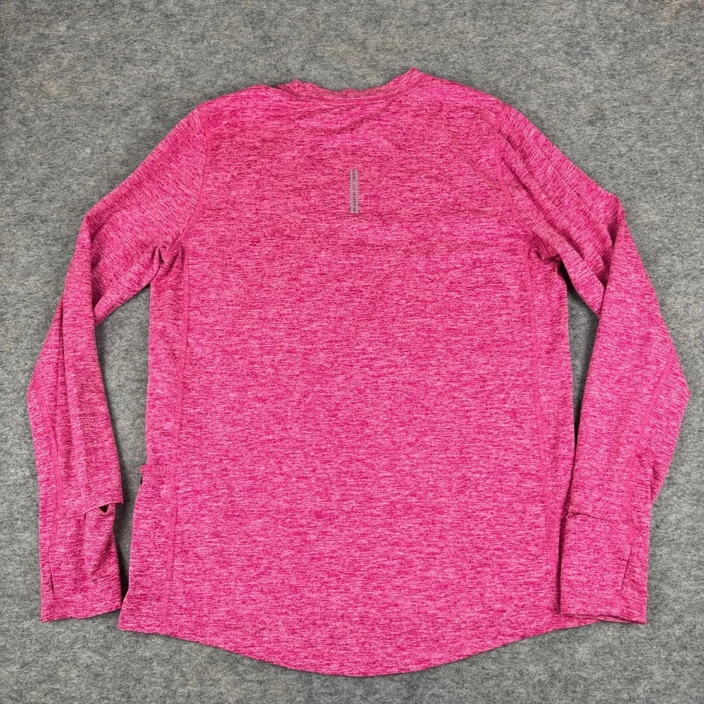 Nike Running Dri Fit Element Shirt Long Sleeve Pink Womens Small S
